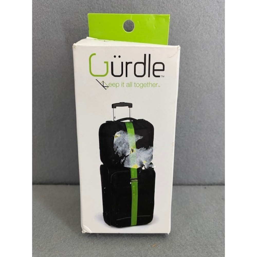 Gurdle 3 in 1 Luggage Strap Lime Green Compression Identification Bag‎ Connector